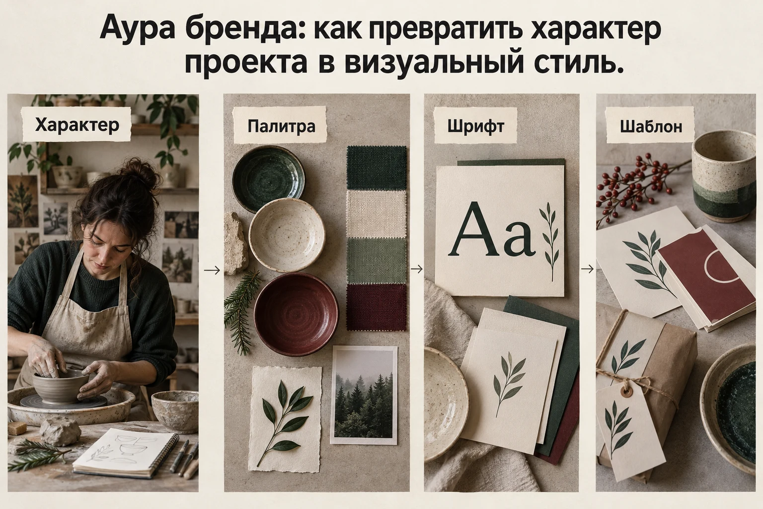 Объясняющая схема: Аура бренда: как превратить характер проекта в визуальный стиль